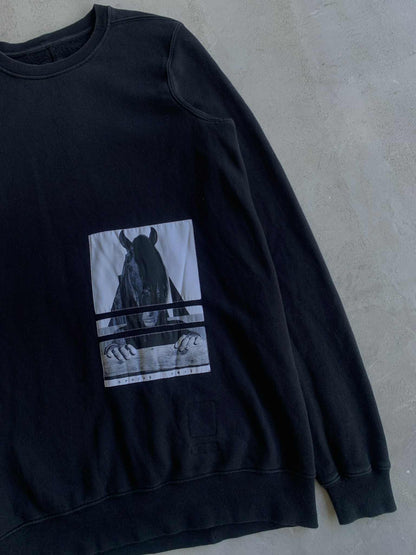 Rick Owens Sphinx Horse Head Crewneck
