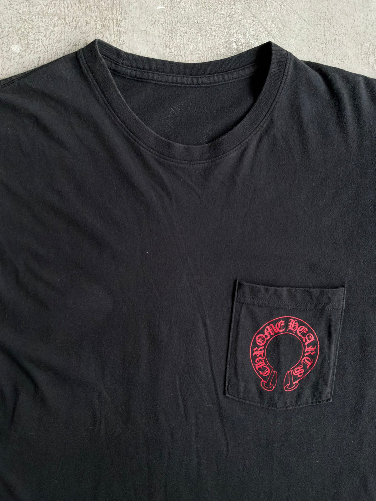 Chrome Hearts Red Horseshoe Cemetery Tee