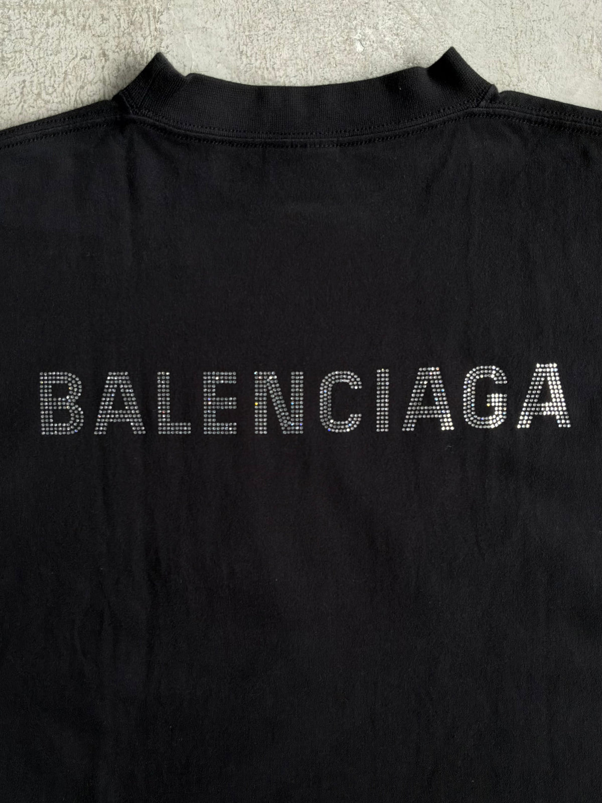 Balenciaga Swarovski Spellout Tee