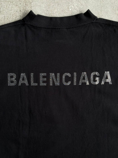 Balenciaga Swarovski Spellout Tee