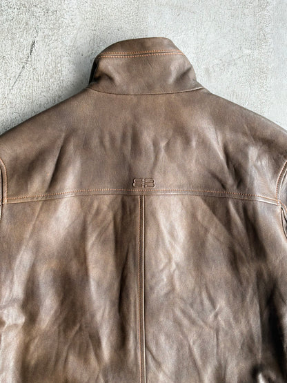 Balenciaga Vintage Brown Leather Jacket