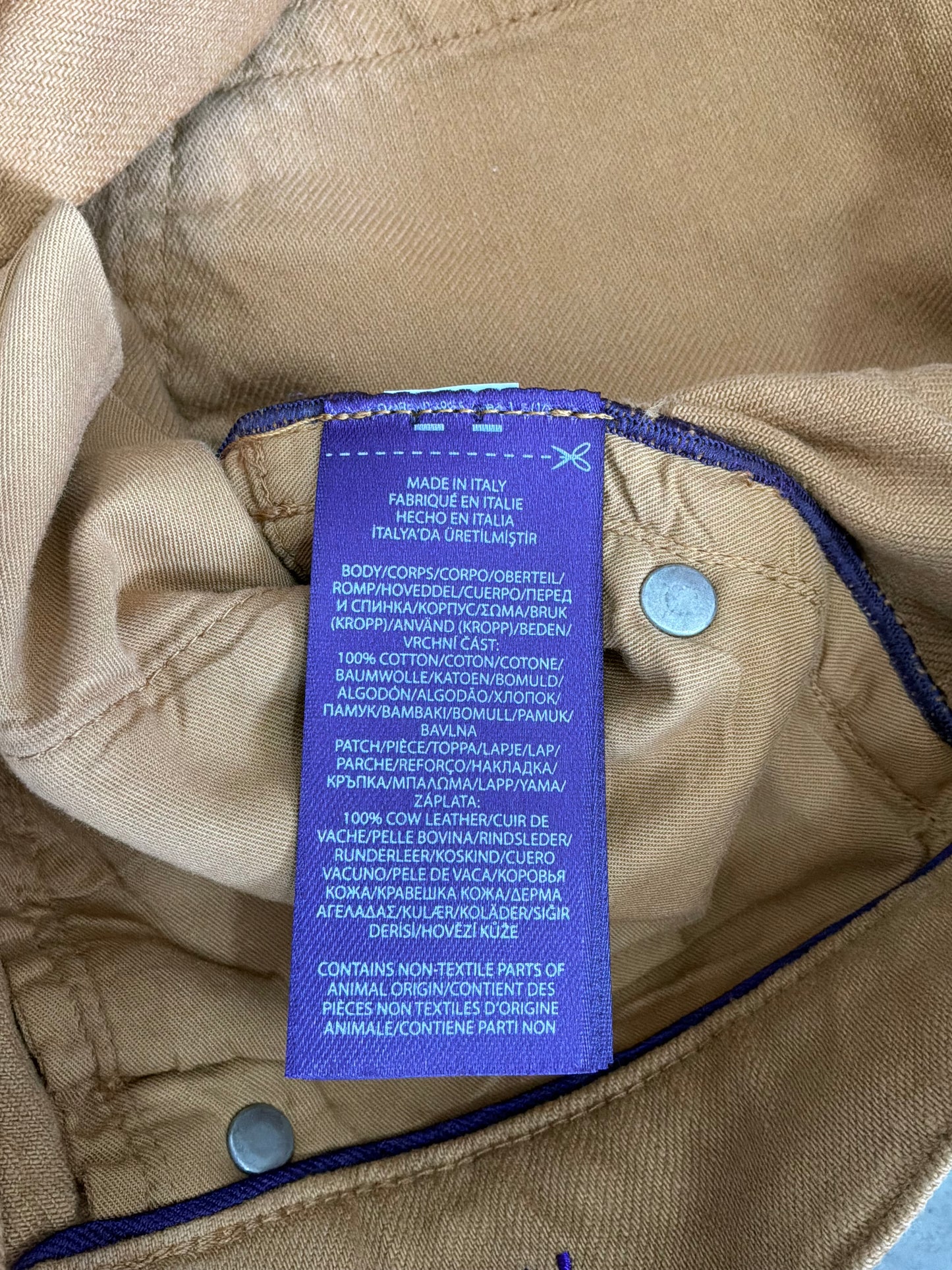 Ralph Lauren Purple Label Wax Coated Jeans