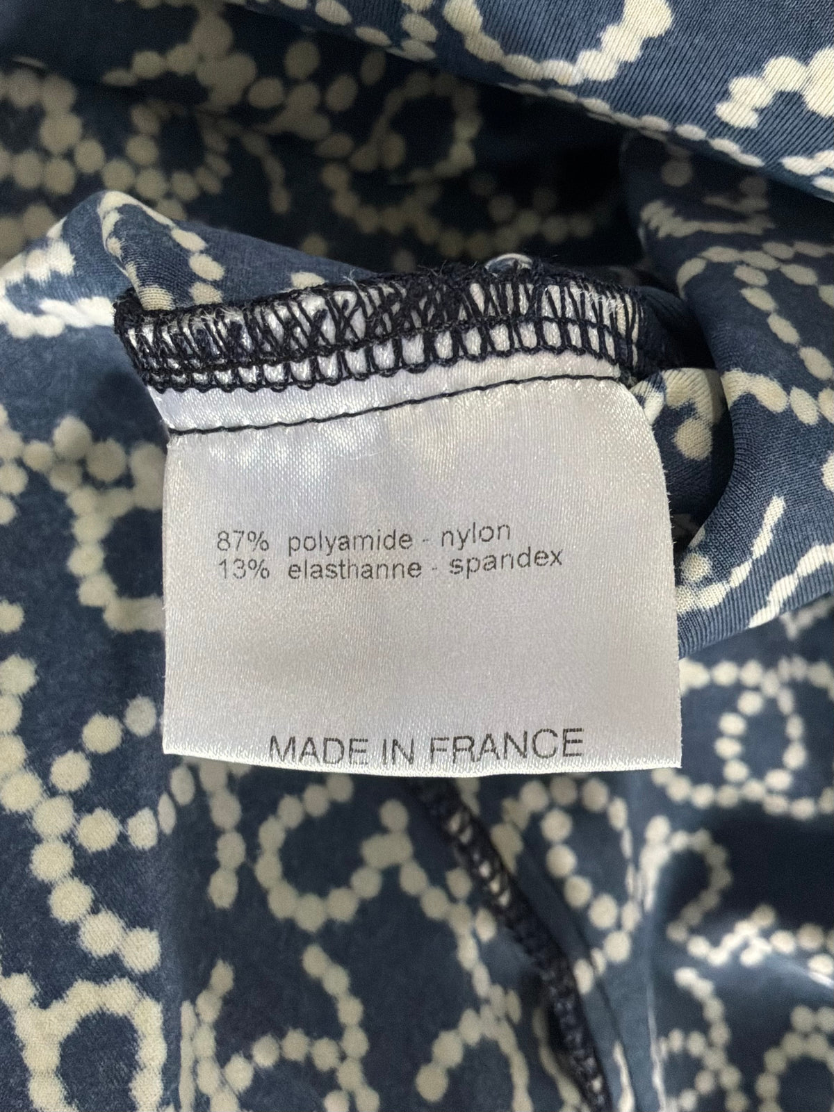 Chanel No. 5 All Over Print Velvet Top