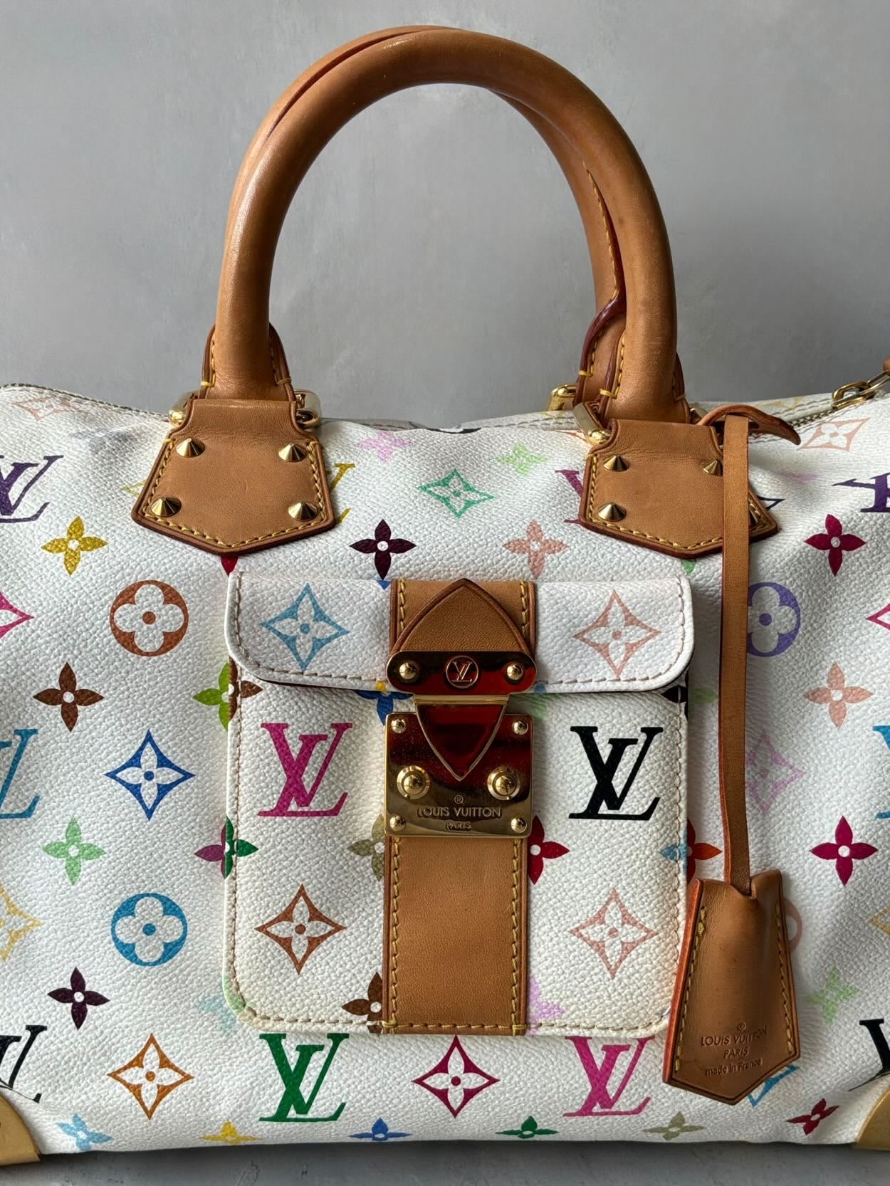 Louis Vuitton X Murakami White Multicolor Speedy 30