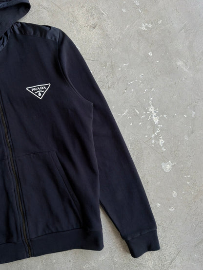 Prada Color Block Zip Hoodie