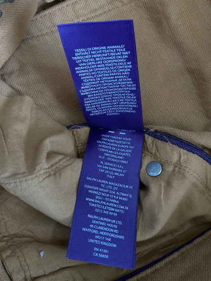Ralph Lauren Purple Label Wax Coated Jeans