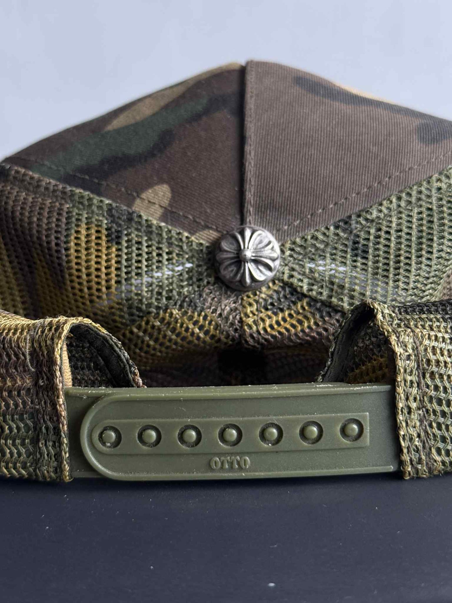 Vintage Chrome Hearts Camouflage Trucker Hat