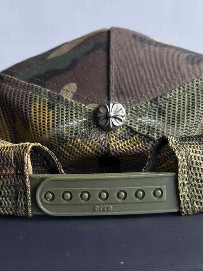 Vintage Chrome Hearts Camouflage Trucker Hat