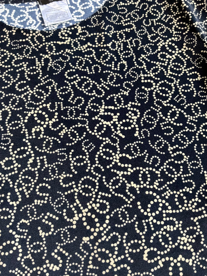 Chanel No. 5 All Over Print Velvet Top