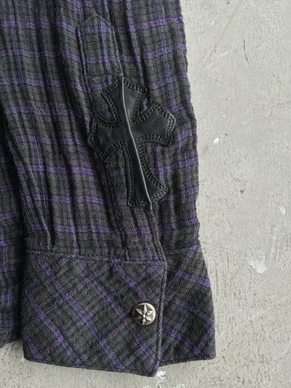 Vintage Chrome Hearts Fleur Cross Patch Flannel