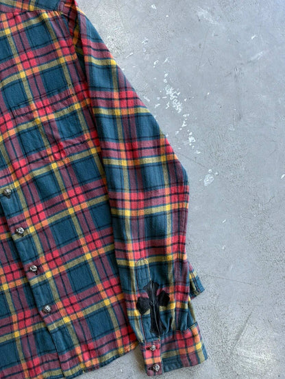 Chrome Hearts Cross Patch Plaid Flannel