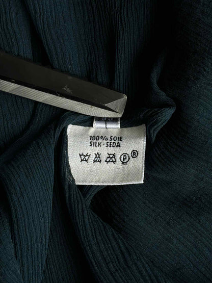 Hermes Margiela Era Double Layered Silk Button Dress