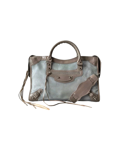 Balenciaga Classic City Mesh Leather Bag
