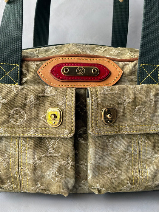 Louis Vuitton x Murakami Monogramouflage Denim Jasmin Bag