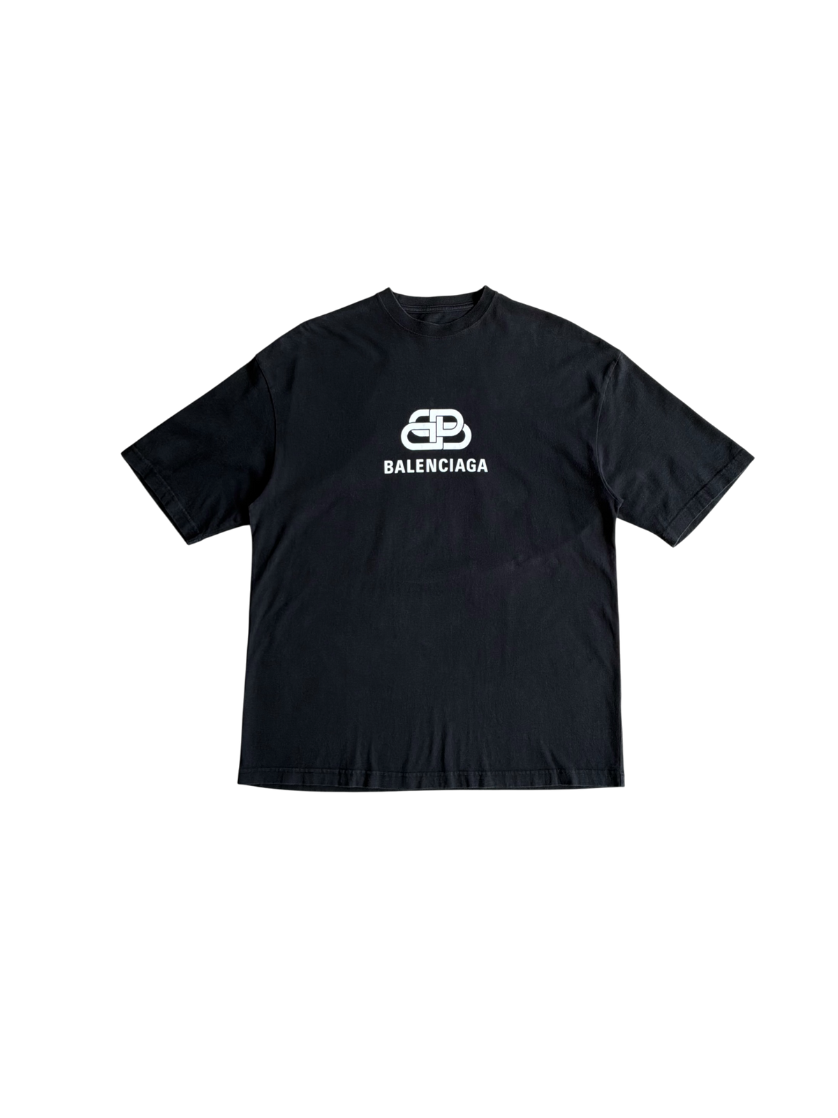 Balenciaga Interlock Logo Black tee