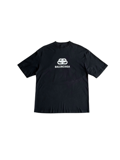 Balenciaga Interlock Logo Black tee