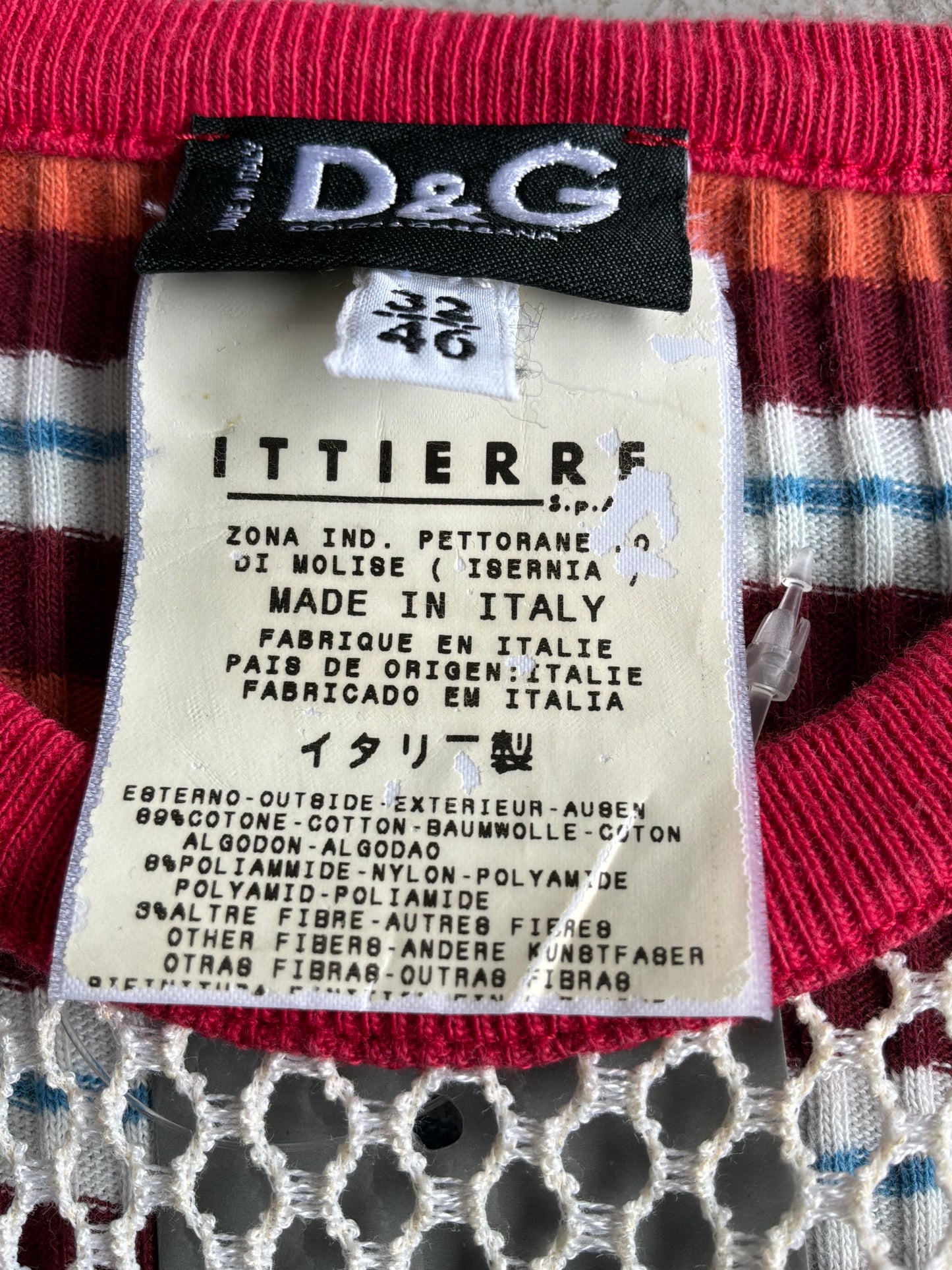 Vintage Dolce & Gabbana Mesh Tanktop