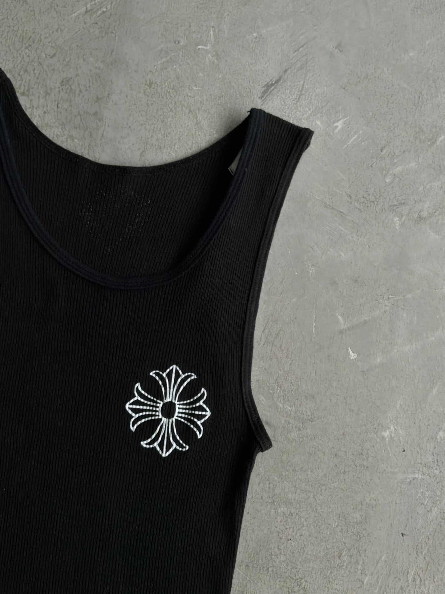 Chrome Hearts Cross Badge Thermal Tank Top