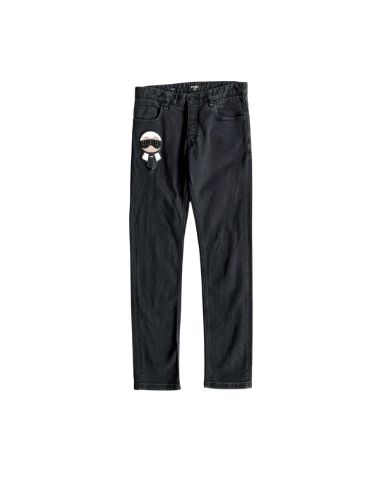 Fendi Karl Lagerfeld Denim Pants