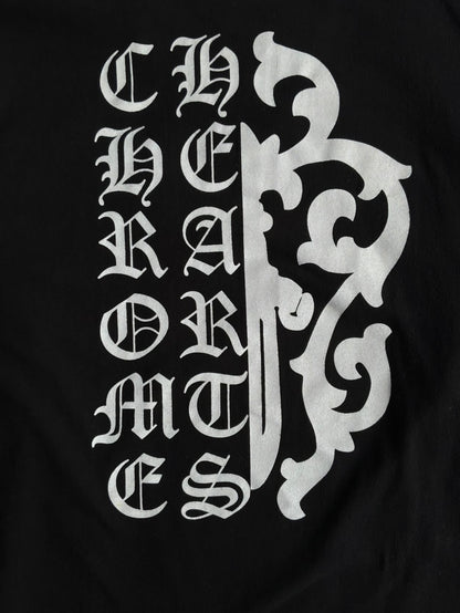 Chrome Hearts Half Script Dagger Black Longsleeves