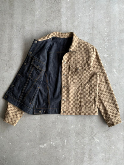 Gucci Monogram Reversible Denim Jacket