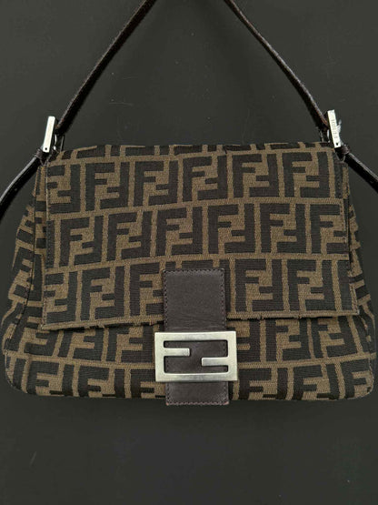 Fendi Mamma Baguette Zucca Handbag