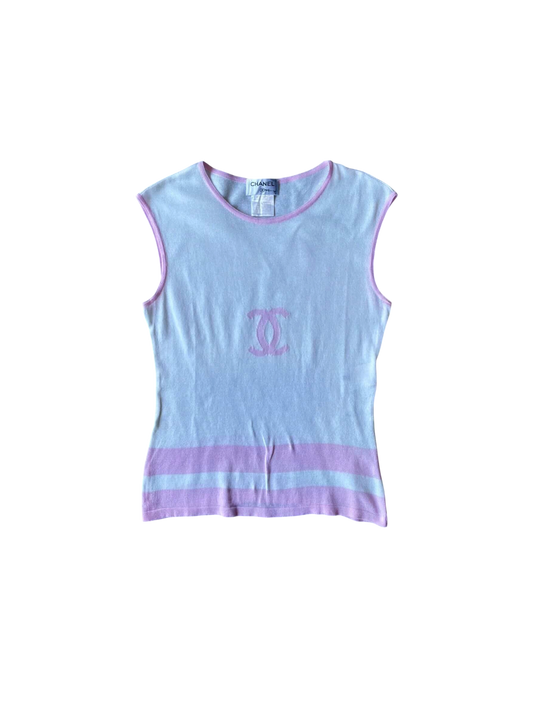 2000’s Chanel Knit CC Tank Top