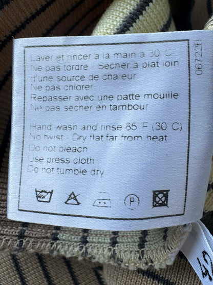 Chanel Pastel Stripe Square Neck Top