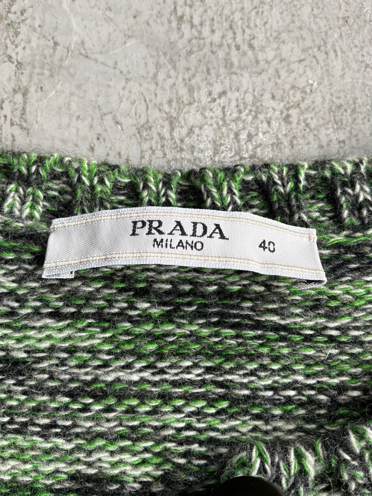 Prada Camouflage Button Knit Jacket