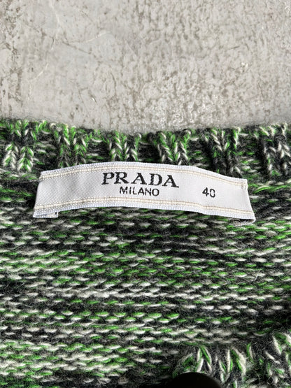 Prada Camouflage Button Knit Jacket