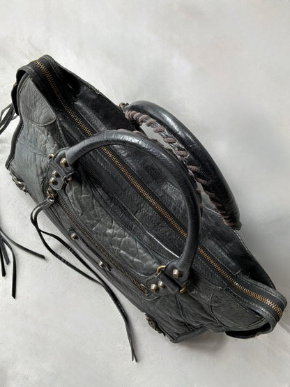 Balenciaga Classic City Black on Brass Lambskin Bag