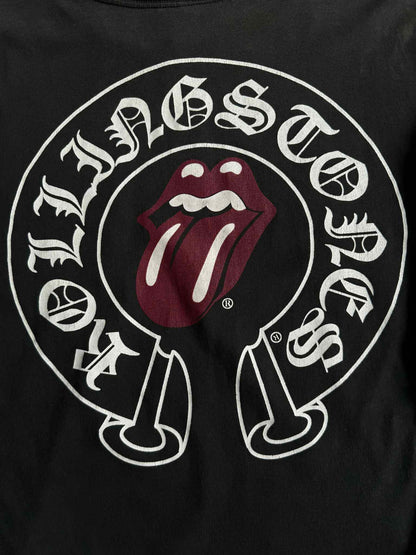 Chrome Hearts Rolling Stone Floral Horseshoe Longsleeve Shirt