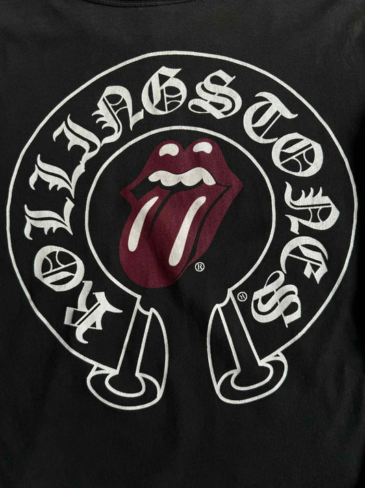 Chrome Hearts Rolling Stone Floral Horseshoe Longsleeve Shirt