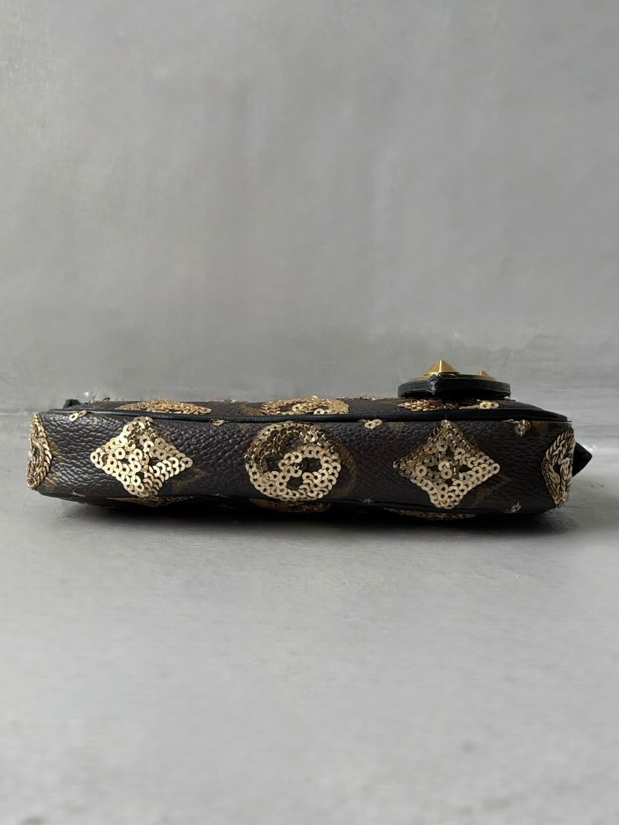 Louis Vuitton Sequins Monogram Micro Pochette Bag