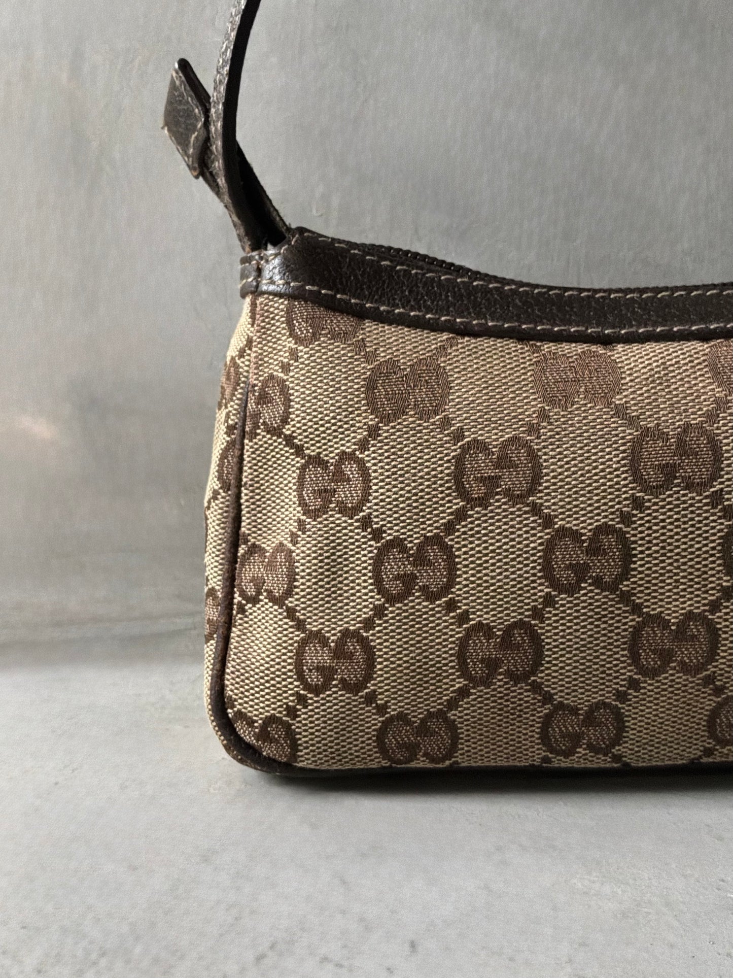 Gucci Brown Monogram Pochette