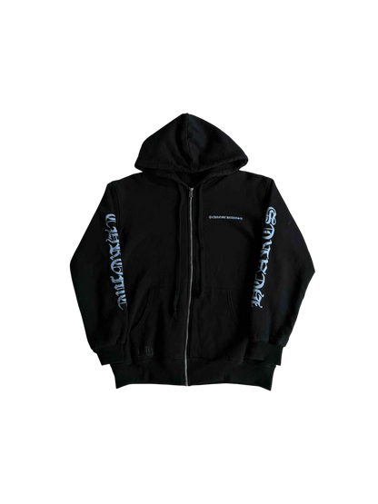 Chrome Hearts Logo Print Zip Hoodie