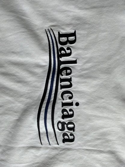 Balenciaga Political Campaign Embroidered Tee