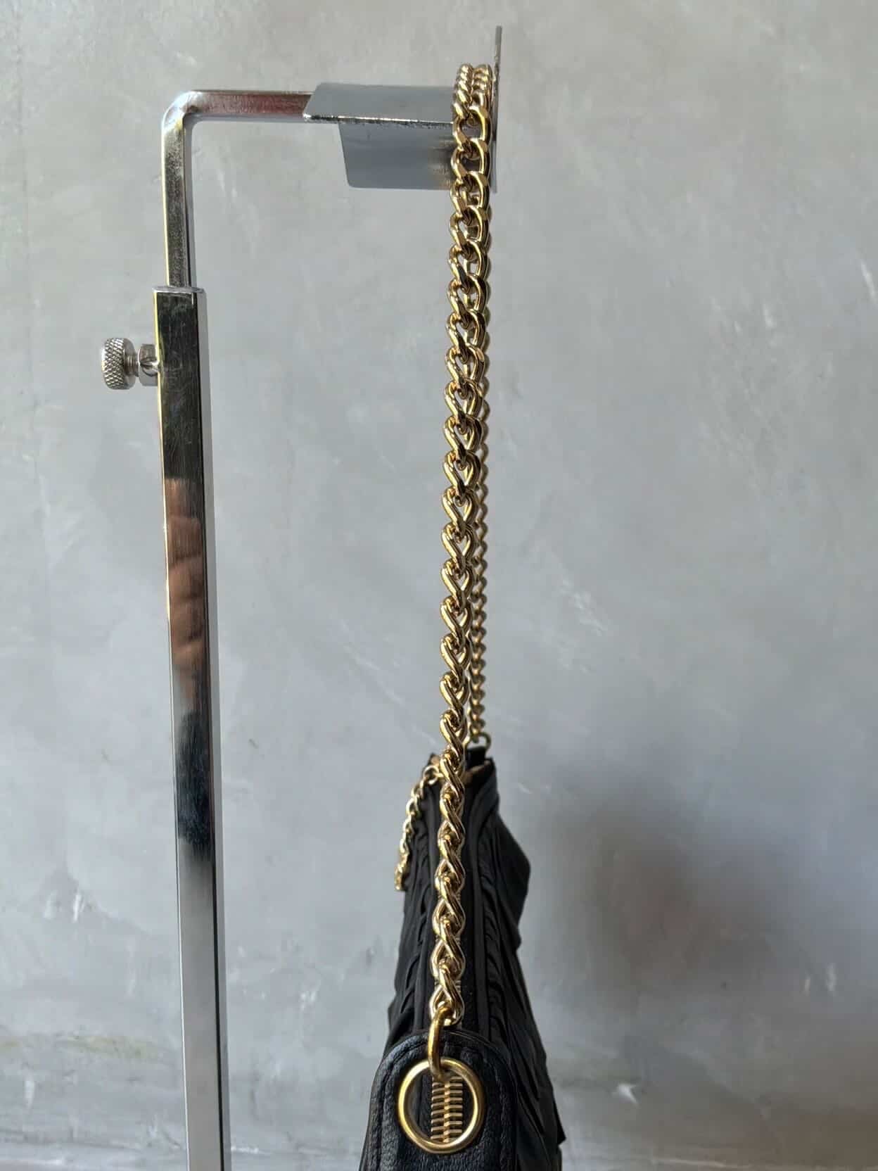 Chanel Ruffle Lambskin Evening Bag