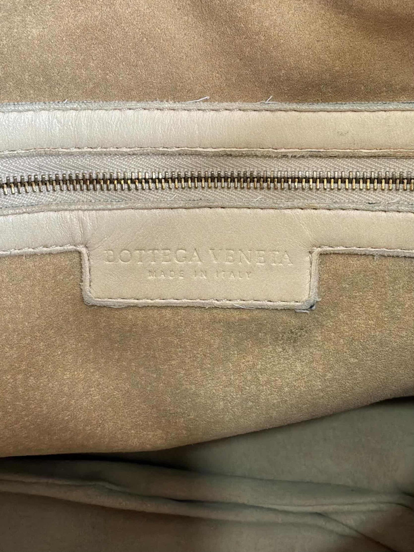Bottega Veneta Intrecciato Cream Hobo Bag