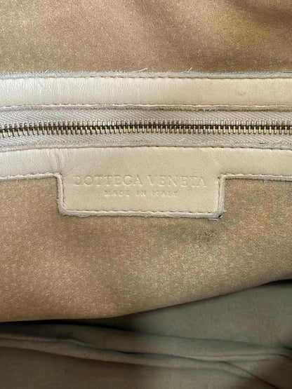 Bottega Veneta Intrecciato Cream Hobo Bag
