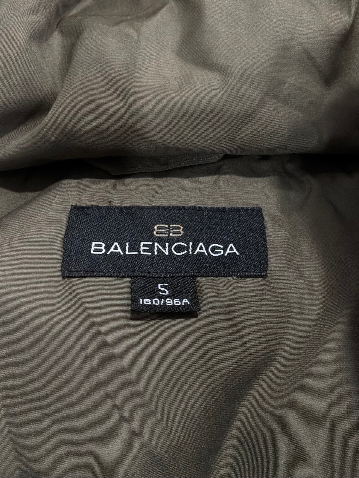 Balenciaga Vintage Green Puffer Jacket