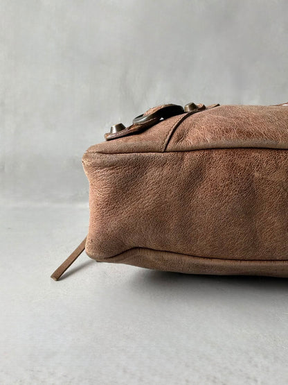 Balenciaga Le First Lambskin Brown Bag