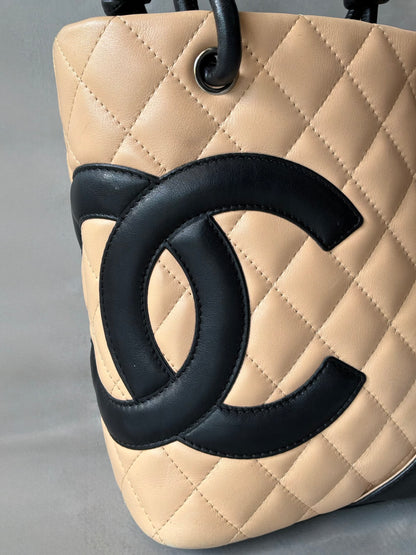 Chanel Cambon Ligne Beige Small Tote Bag