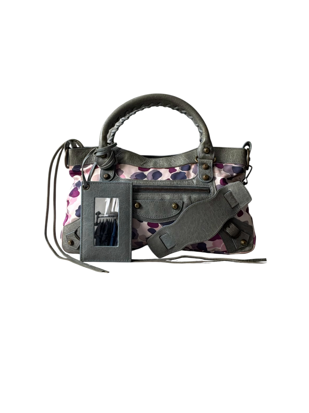 Balenciaga Le First Watercolor Nylon Lambskin Bag