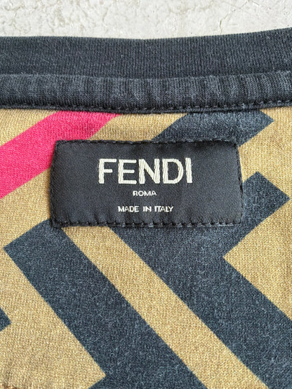 Fendi Monogram With Red Line Shirt