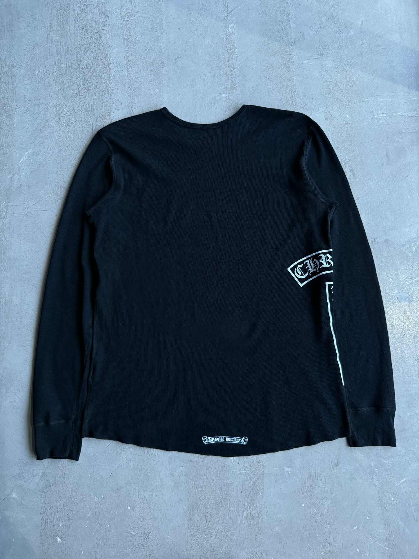 Vintage Chrome Hearts Fleur Side Tbar Thermal Longsleeves