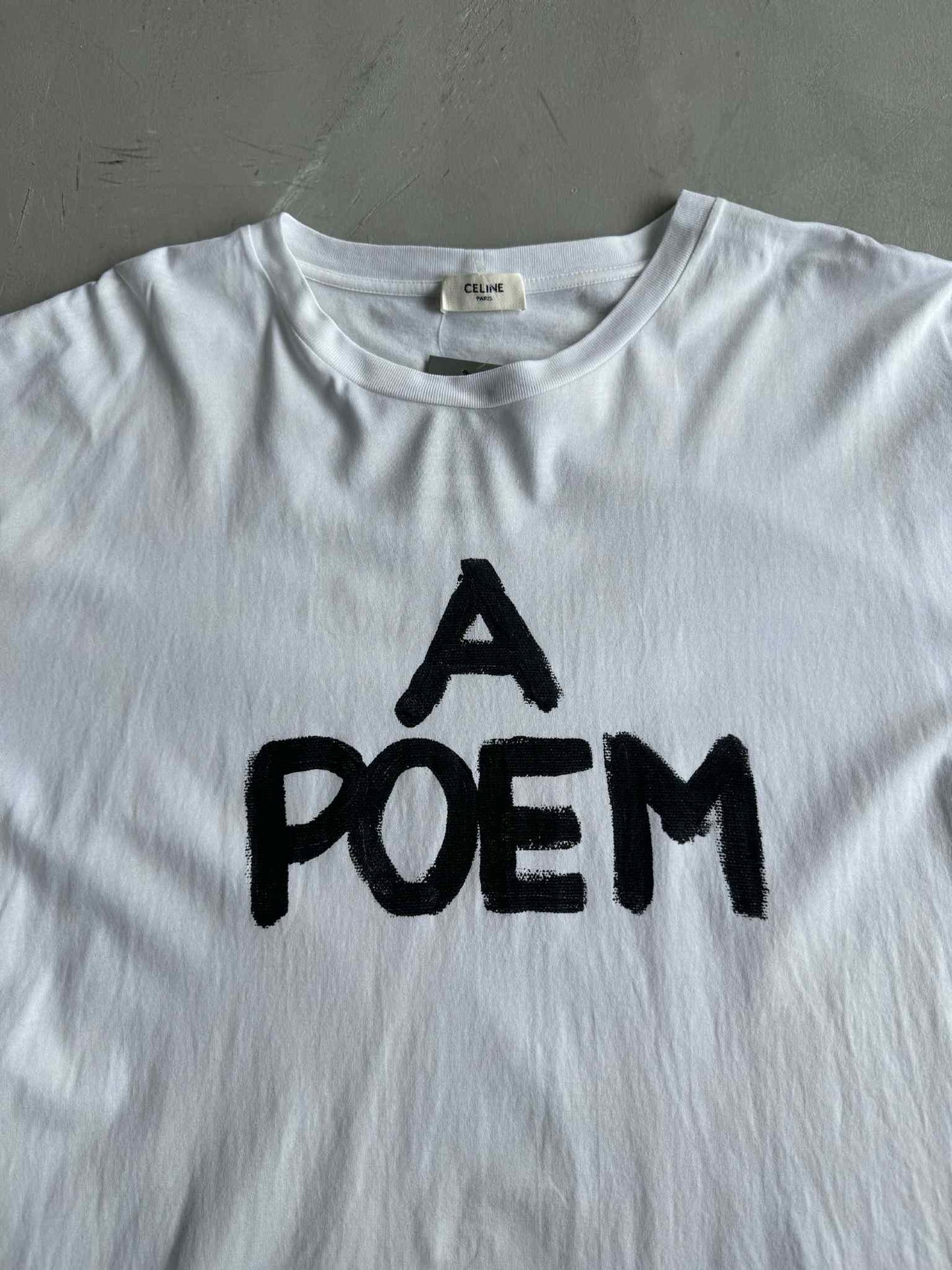 Celine x Hedi Slimane Fw21 A Poem Teen Knight Graphic Tee
