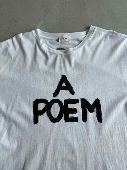 Celine x Hedi Slimane Fw21 A Poem Teen Knight Graphic Tee