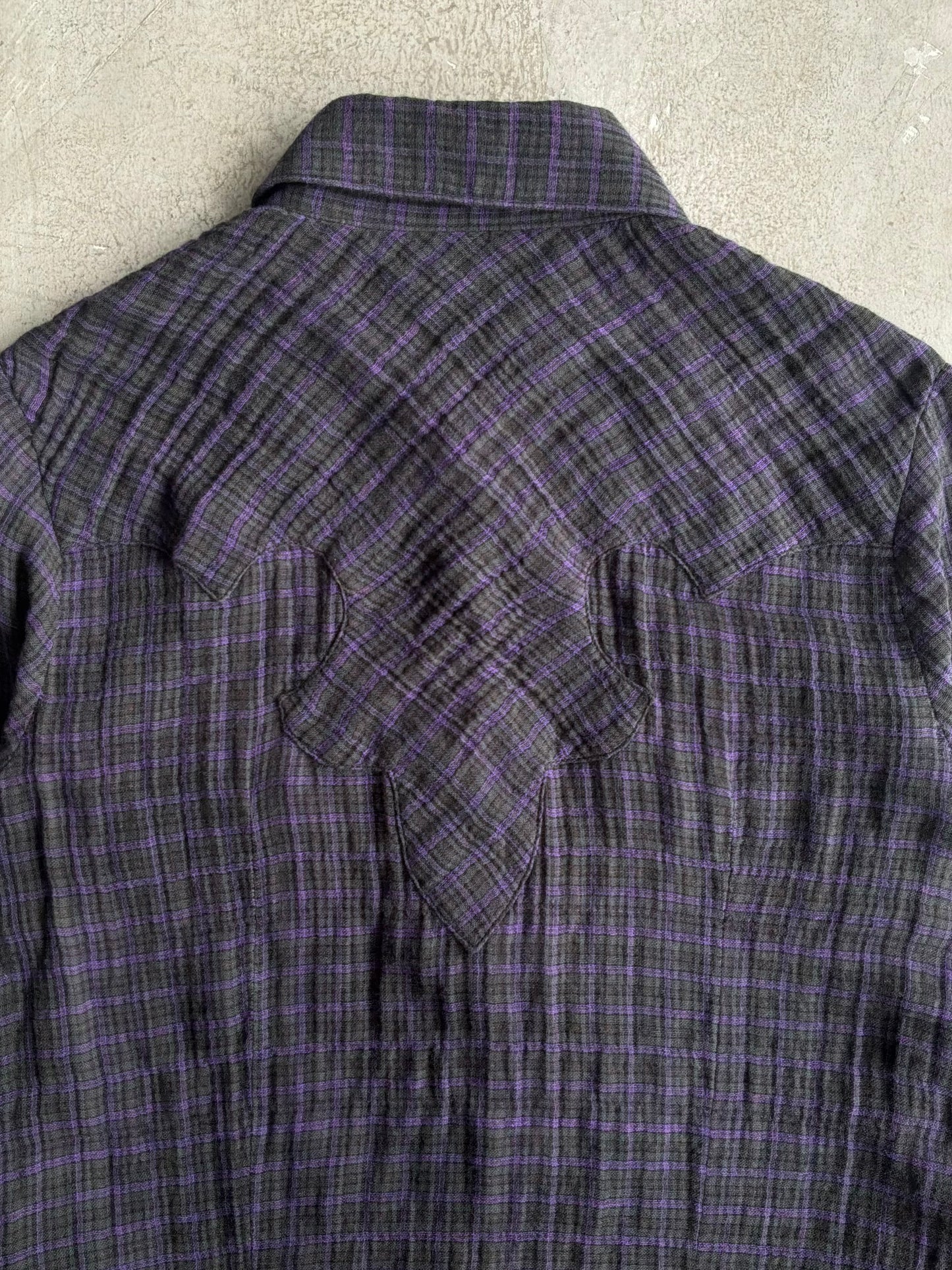 Vintage Chrome Hearts Fleur Cross Patch Flannel