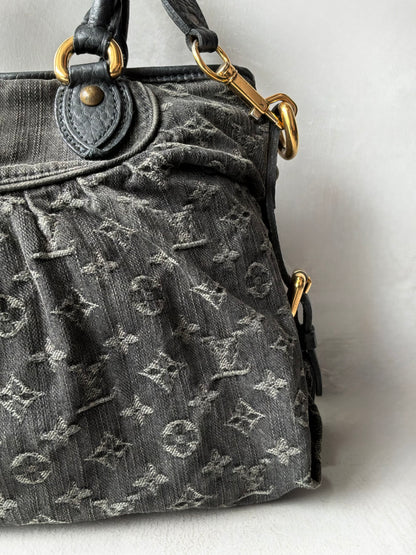 Louis Vuitton Neo Cabby MM Monogram Denim Handbag